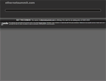 Tablet Screenshot of ethernetsummit.com